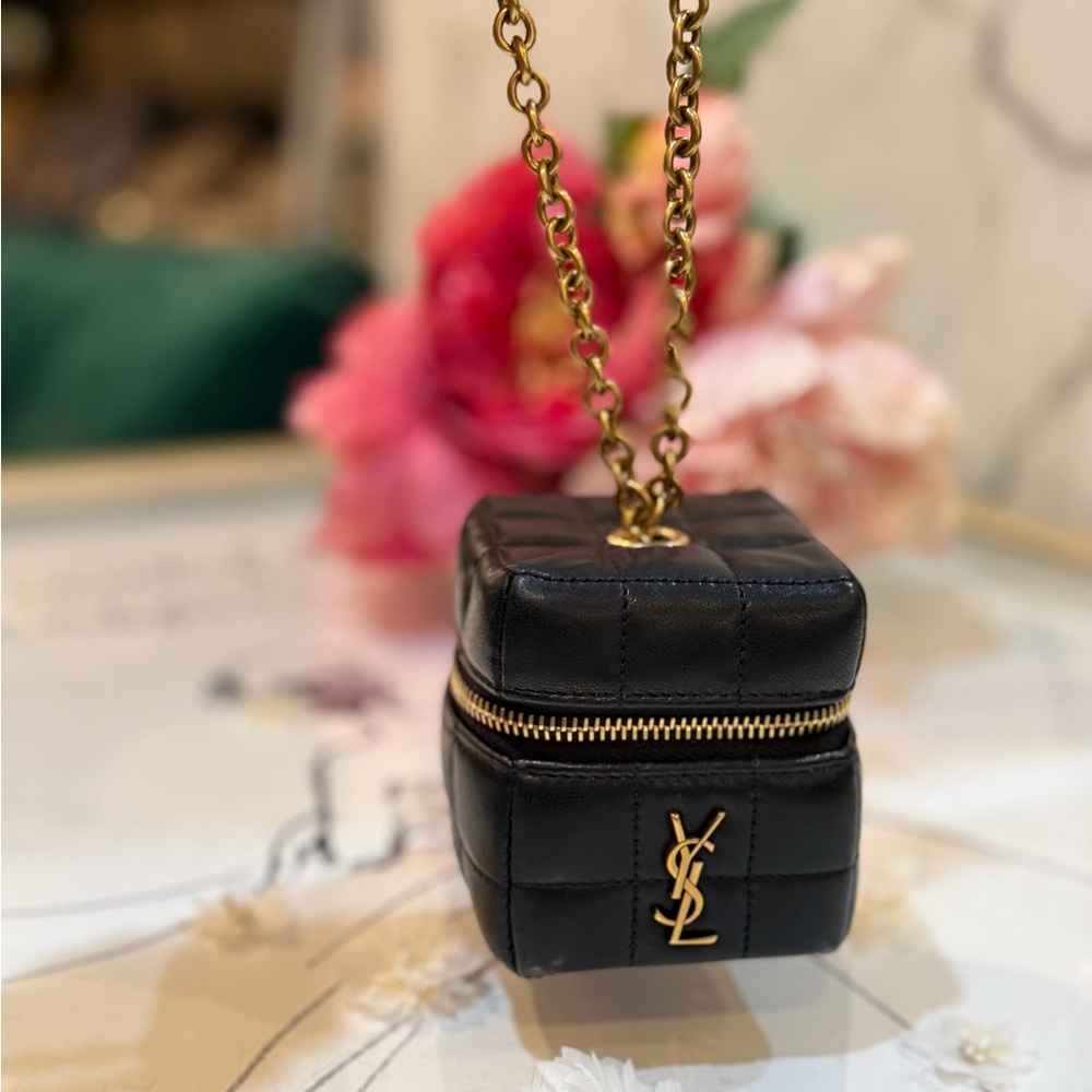 Saint Laurent Cassandre Metelasse Carre Mini Cube - Picture 3 of 8